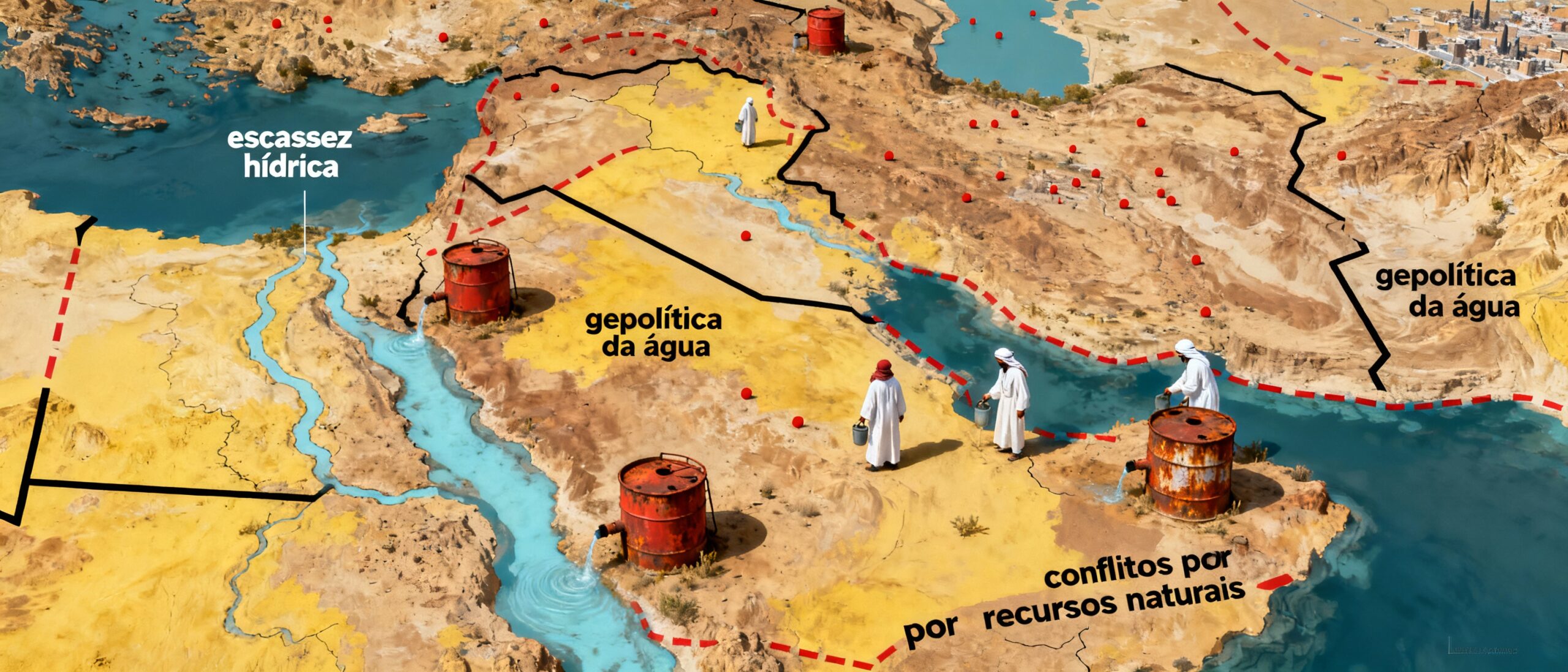 Escassez Hídrica no Oeste Asiático: Geopolítica da Água e os Conflitos Emergentes por Recursos Naturais