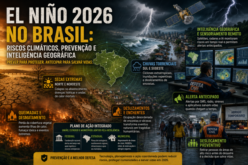 El Niño 2026 no Brasil: riscos, prevenção e tecnologia