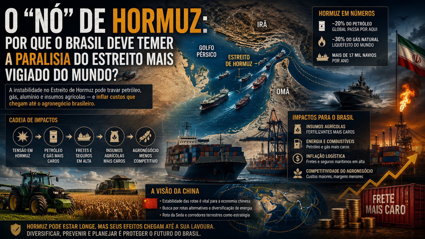 O “Nó” de Hormuz: por que o Brasil deve temer a paralisia do estreito mais vigiado do mundo?
