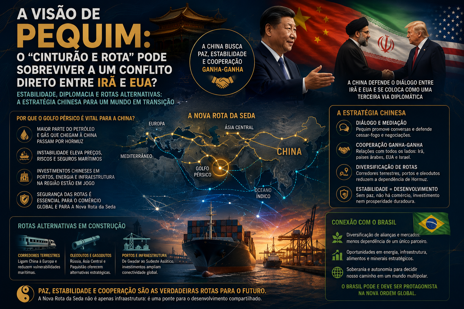 China Irã EUA e Nova Rota da Seda