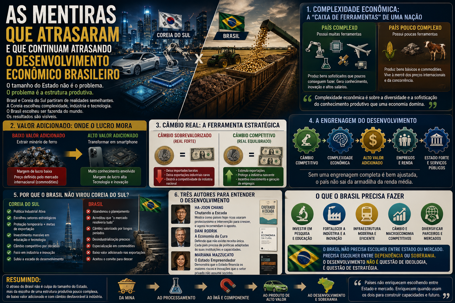As mentiras que atrasaram — e continuam atrasando — o desenvolvimento econômico brasileiro