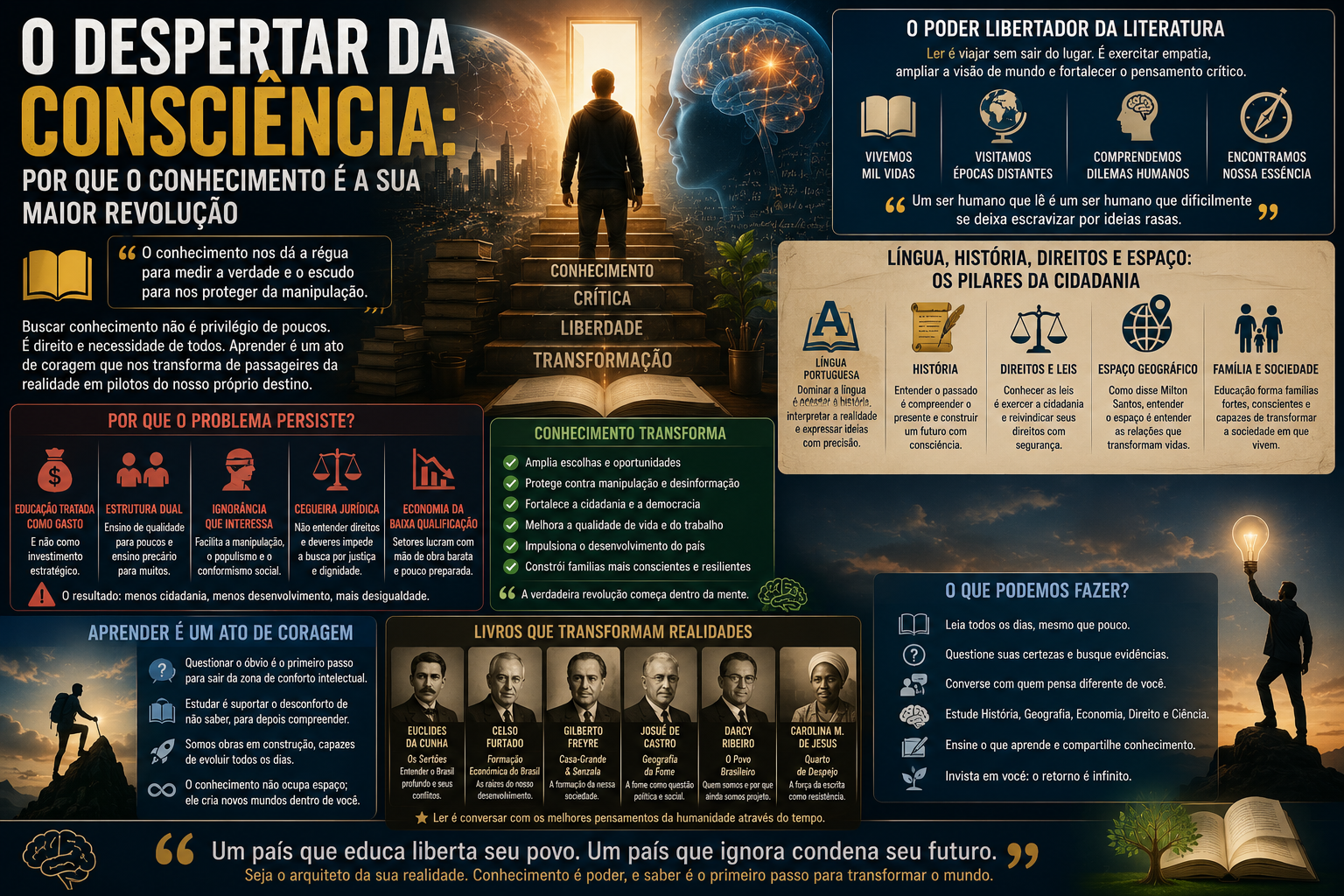O Despertar da Consciência: por que o conhecimento é a sua maior revolução